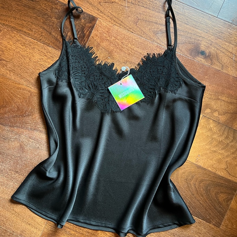 BNWT Black Lace Detail Cami